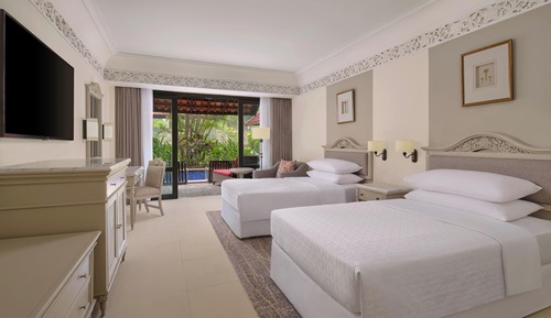 Habitación Premium, 2 camas individuales, balcón, vistas a la laguna