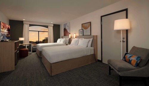 Habitación, 2 camas de matrimonio, accesible para personas con discapacidad (3x3 Shower)