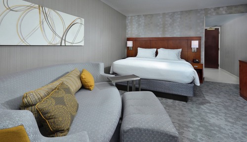 Habitación, 1 cama de matrimonio grande con sofá cama