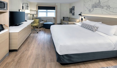 Habitación Deluxe, 1 cama de matrimonio grande con sofá cama