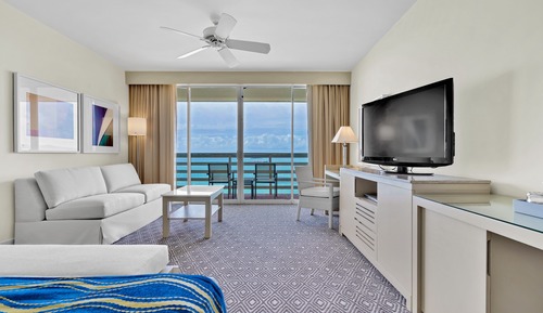Habitación superior, 1 cama de matrimonio grande, vistas al mar