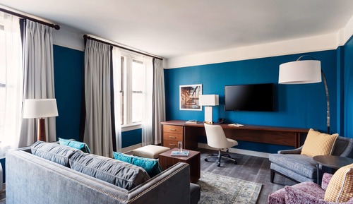 Suite, 1 cama de matrimonio grande con sofá cama, con vistas