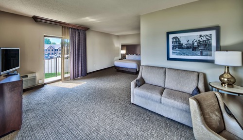 Habitación Deluxe, 1 cama de matrimonio grande con sofá cama, balcón, vistas al río