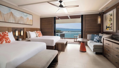 Habitación, 2 camas dobles, frente al mar (Tower, Newly Renovated)