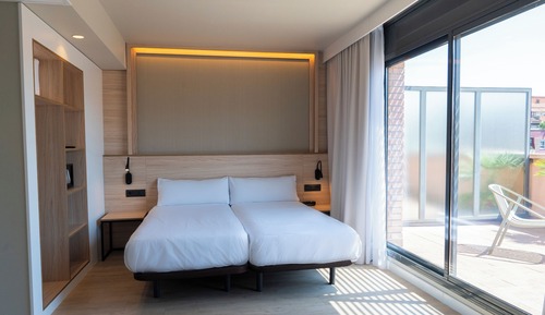 Habitación doble, terraza