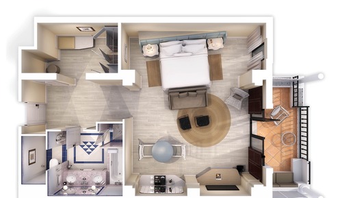 Suite junior, 1 habitación, terraza