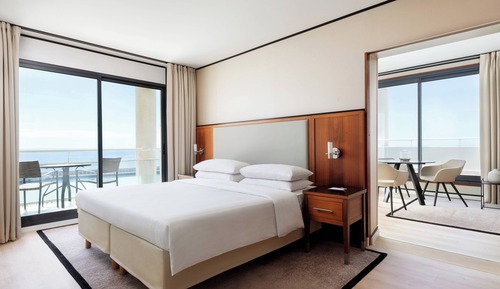 Suite panorámica, 1 cama de matrimonio grande con sofá cama, no fumadores, vistas al mar (Terrace)