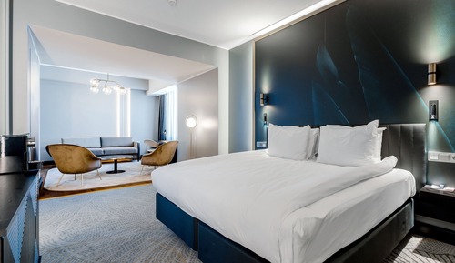 Suite junior, 1 cama de matrimonio grande con sofá cama