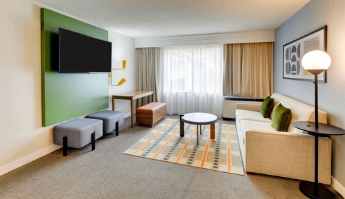 Habitación, 1 cama de matrimonio grande con sofá cama