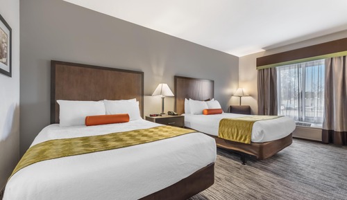 Habitación estándar, 2 camas de matrimonio, accesible para personas con discapacidad, no fumadores