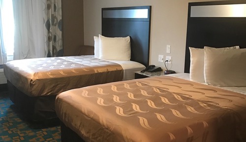 Habitación estándar, 2 camas de matrimonio, no fumadores, frigorífico y microondas
