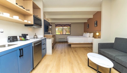 Suite estudio, 1 cama de matrimonio grande, no fumadores, cocina