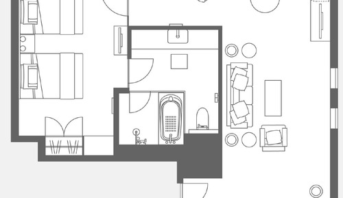 Habitación ejecutiva, no fumadores (Suite, Castle view)