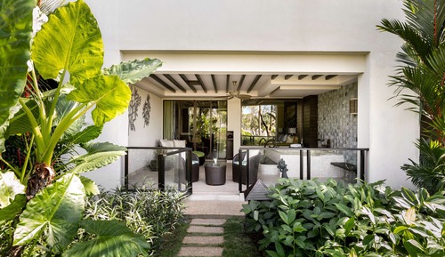 Suite junior, 2 camas individuales, vistas al jardín