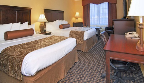 Habitación estándar, 2 camas de matrimonio, no fumadores, frigorífico y microondas