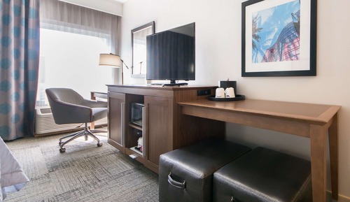 Habitación, 1 cama de matrimonio, frigorífico y microondas