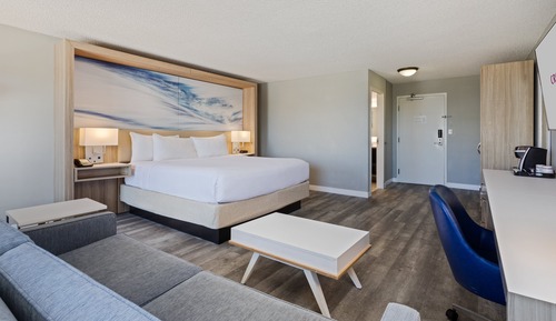 Habitación estándar, 1 cama de matrimonio grande con sofá cama, balcón