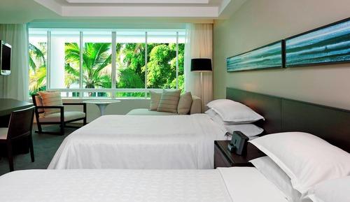 Habitación, 2 camas de matrimonio, vistas al complejo turístico