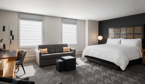Estudio, 1 cama de matrimonio grande