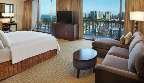 Suite junior, 1 cama de matrimonio grande, vistas al mar (Rainbow Tower, Marina/Ocean)