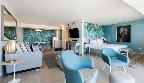 Suite, 1 cama de matrimonio grande, vistas a la ciudad