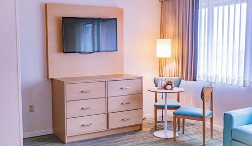 Suite estudio, 1 cama de matrimonio grande, cocina básica