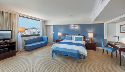 Suite junior, 1 cama de matrimonio grande, Acceso al salón del club (Acropolis View)
