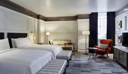 Habitación familiar, 2 camas dobles (River Thames View)