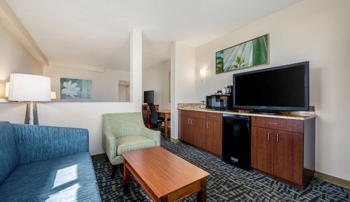 Suite junior, 2 camas de matrimonio, no fumadores, frente al mar (with Sofabed)