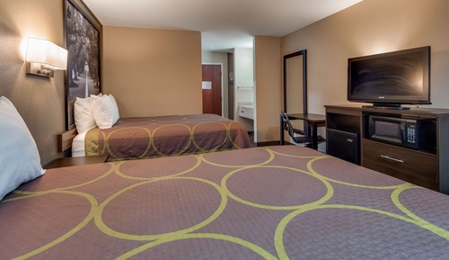 Habitación estándar, 2 camas de matrimonio, no fumadores, frigorífico y microondas (1st Floor)