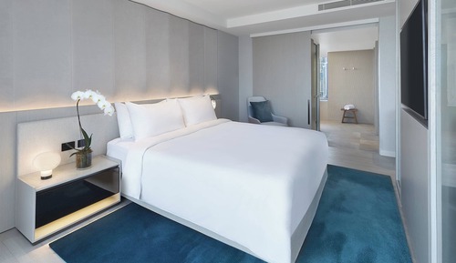 Suite junior, 1 cama de matrimonio grande, no fumadores, vistas al mar (Balcony)