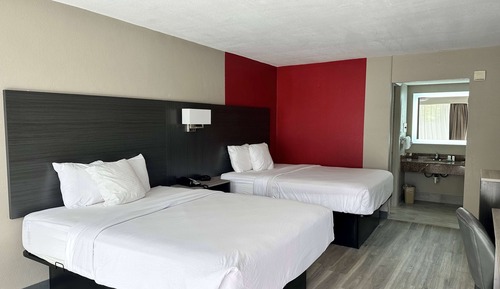 Habitación, 2 camas de matrimonio, no fumadores (Uppler Floor)