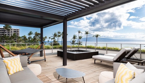 Suite Club, 1 habitación, Acceso al salón del club, frente al mar (Hokupa'a Sundeck Corner Suite)