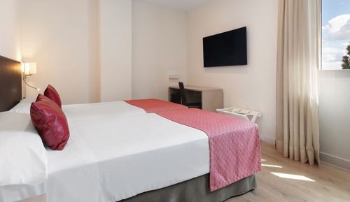 Habitación con 1 cama doble o 2 individuales