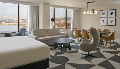 Suite, 1 cama de matrimonio grande con sofá cama, vistas al río