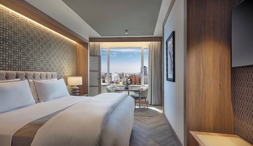 Suite, 1 cama de matrimonio grande con sofá cama, en esquina