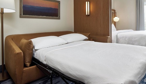 Suite estudio, 1 cama de matrimonio grande con sofá cama