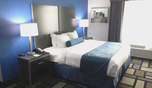 Habitación estándar, 1 cama de matrimonio grande, no fumadores, frigorífico y microondas
