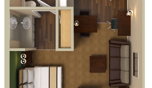 Estudio Deluxe, 1 cama de matrimonio grande con sofá cama, no fumadores