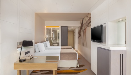 Habitación estándar, 2 camas individuales, fumadores, vistas a la ciudad
