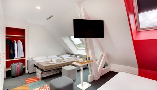 Habitación estándar doble, 1 cama doble con sofá cama