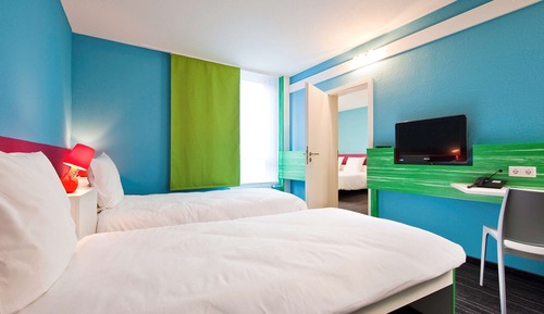 Suite estándar, 2 camas dobles, habitaciones comunicadas