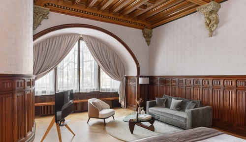 Suite, varias camas, vistas al lago