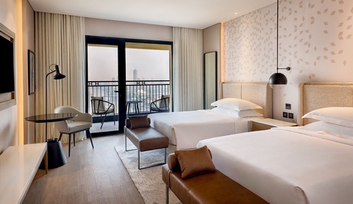 Habitación, 2 camas dobles, no fumadores, vistas al río (Balcony)