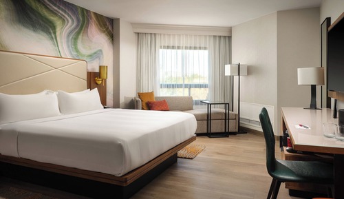 Habitación, 1 cama de matrimonio grande con sofá cama