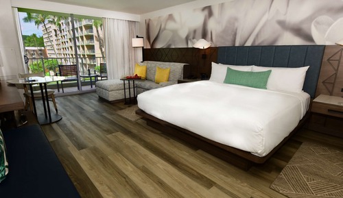 Habitación, 1 cama de matrimonio grande con sofá cama, lanai, planta baja