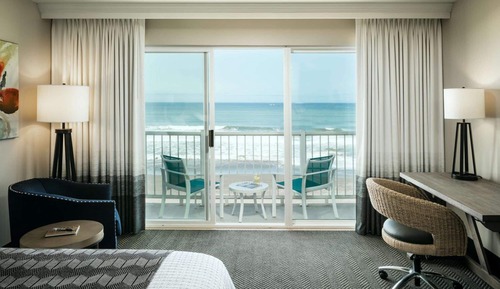 Habitación, 1 cama de matrimonio grande, vistas al mar