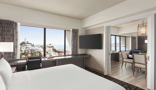 Suite presidencial, 1 cama de matrimonio grande, vistas a la bahía