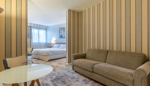 Habitación estándar, 1 cama doble con sofá cama, vistas a la ciudad