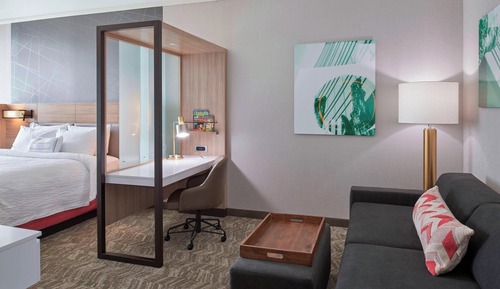 Suite, 1 cama de matrimonio grande con sofá cama (Mobility/Hearing Access, Roll-In Shwr)